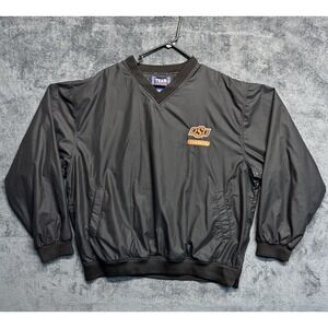 Oklahoma State Cowboys Windbreaker Jacket Men's XL OSU V Neck Black Pullover